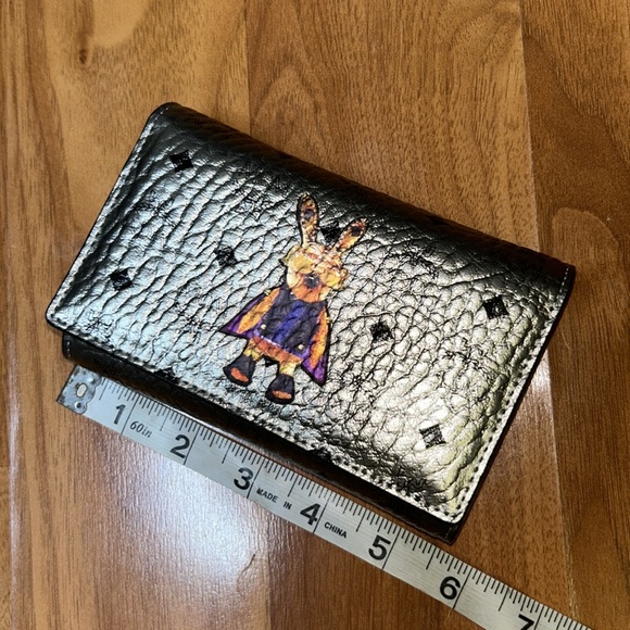 Brand New in Box Authentic MCM Rabbit Mini Visetos Metallic Wallet - Picture 11 of 16